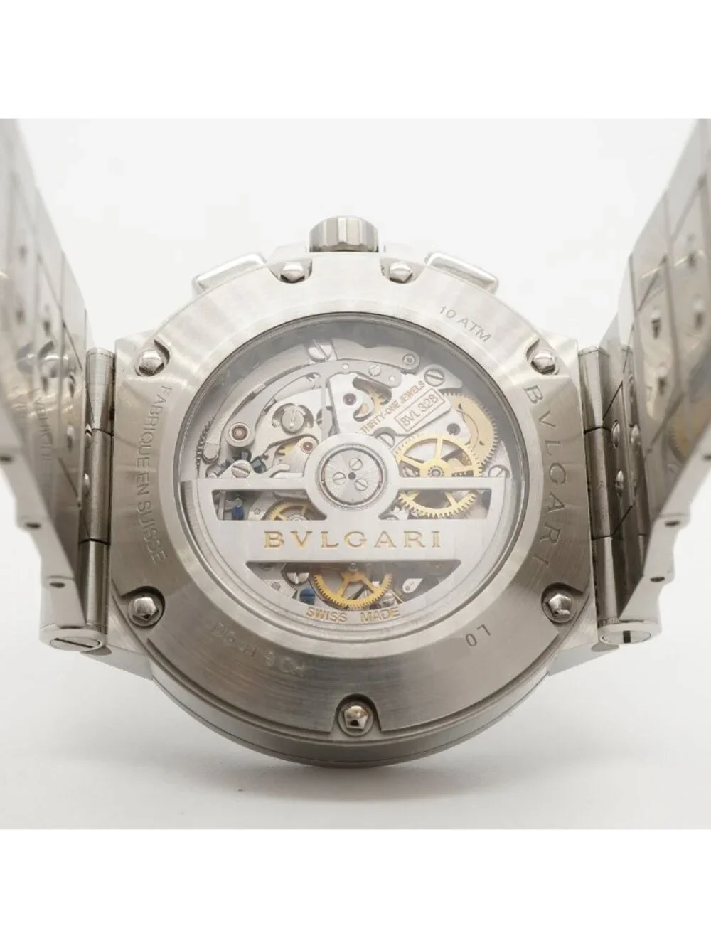 Bvlgari Diagono Velocissimo Chronograph Black Dial Watch